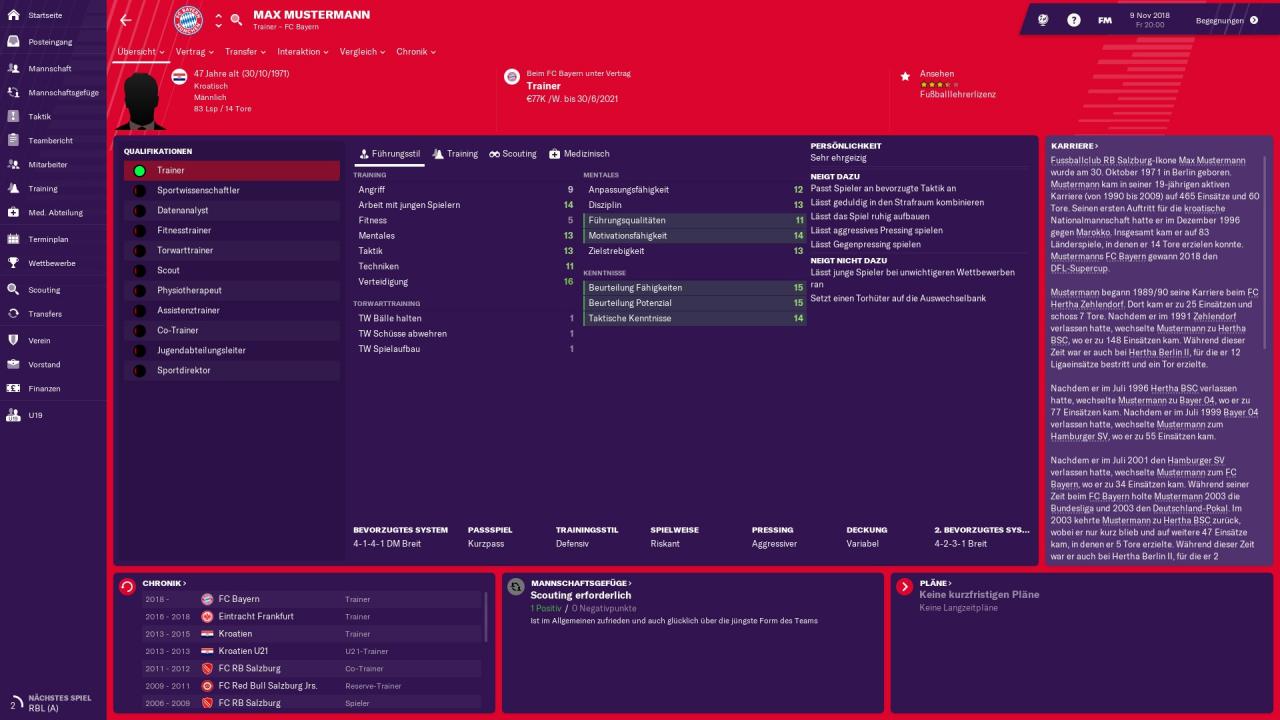 Auch der Football Manager 2019 ist nicht ganz frei von Fehlern.