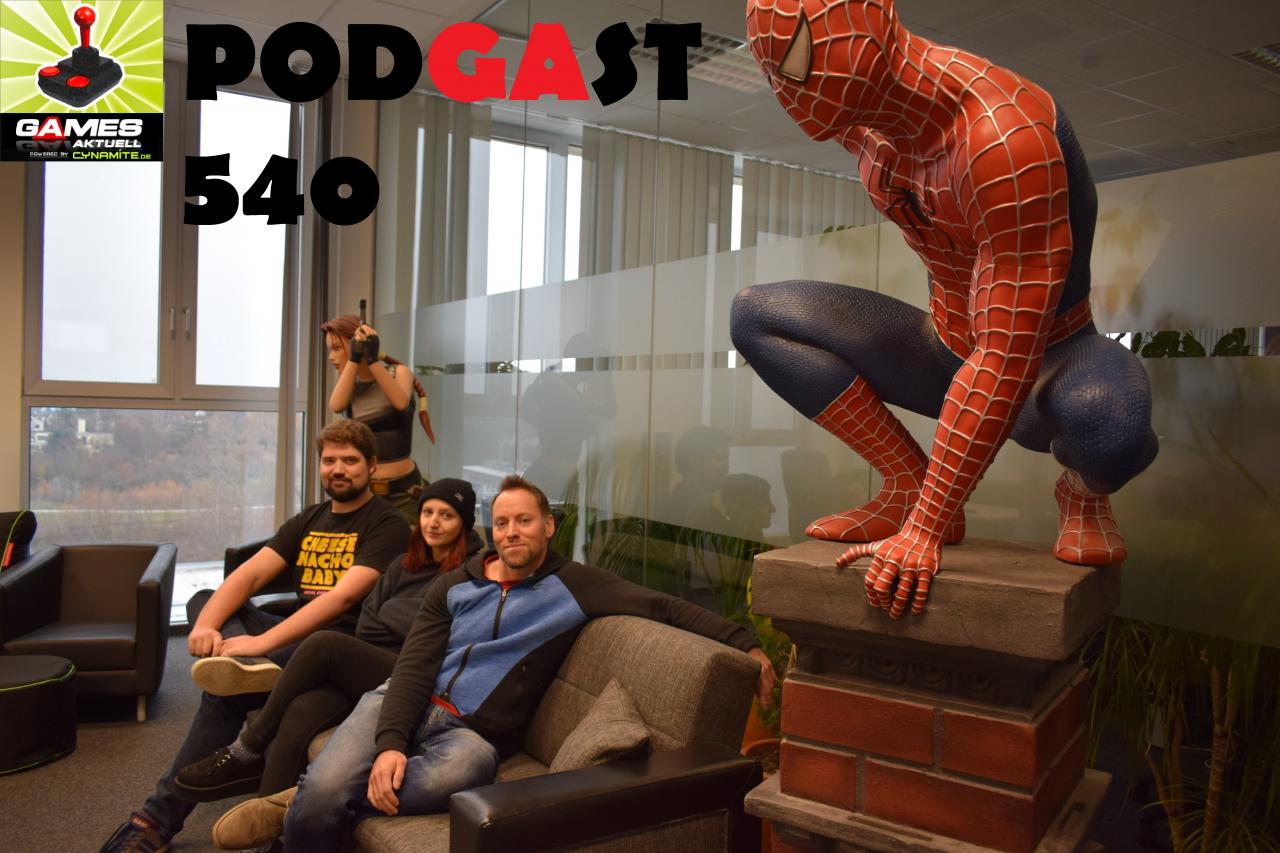 [30/11/2018] Games Aktuell Podcast 540: David, Paula, Andy (von links)