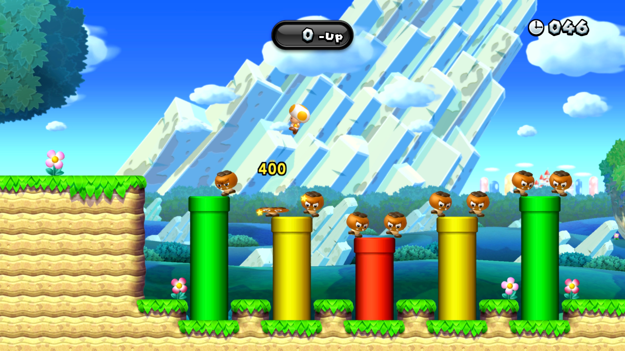 Neben den gewöhnlichen Levels im typischen 2D-Mario-Stil könnt ihr euch auch speziellen Herausforderungen stellen, zum Beispiel, viele Gegner zu besiegen.