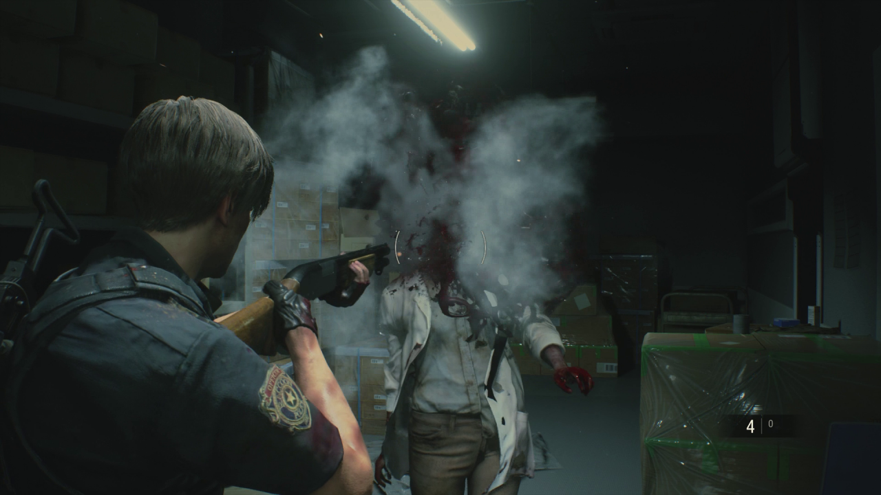 [22/01/2019] Der Gewaltgrad von Resident Evil 2 ist sehr hoch, aber passend. Köpfe explodieren und Gliedmaßen lassen sich gezielt abtrennen.