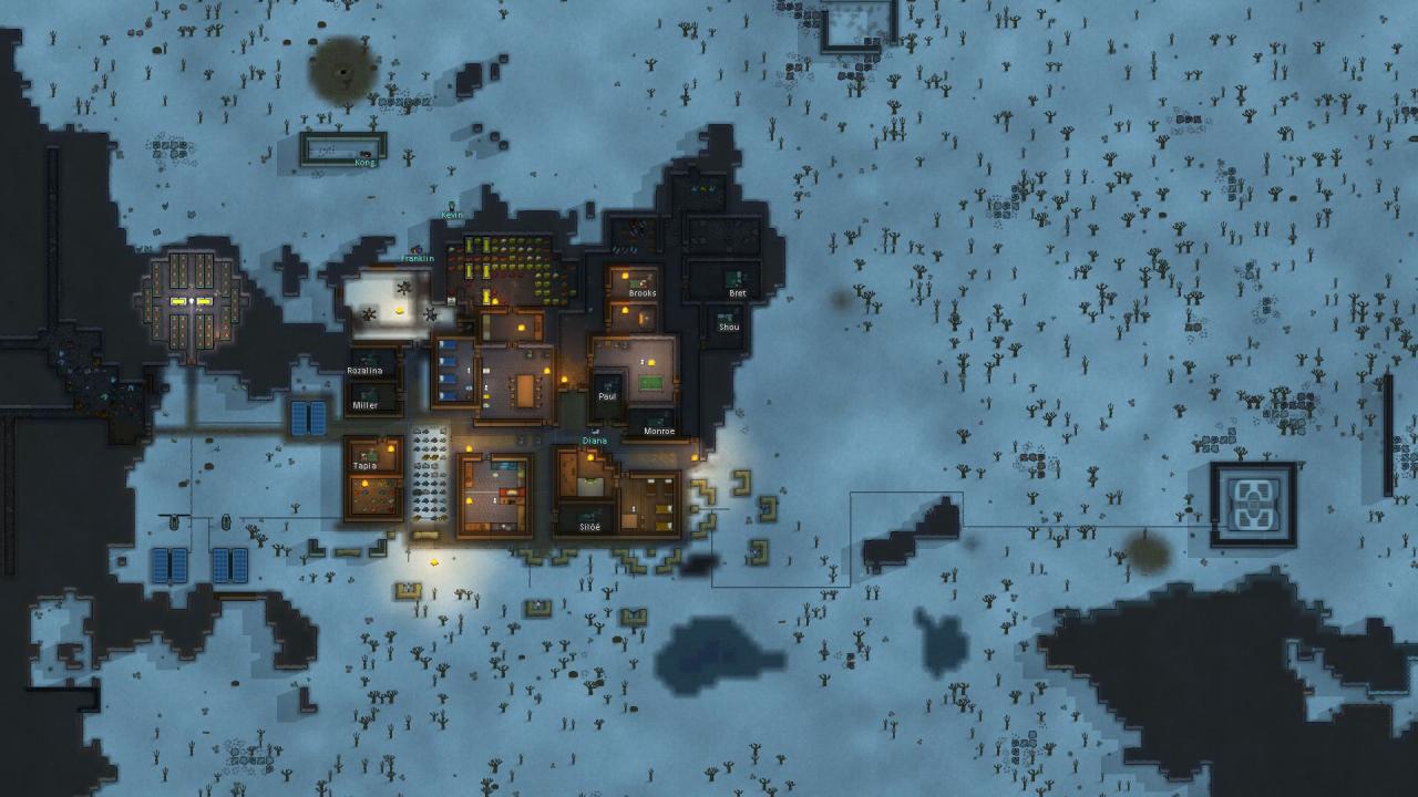 Ein Jahr in Rimworld besteht aus vier Monaten. Sorgt für den Winter vor!