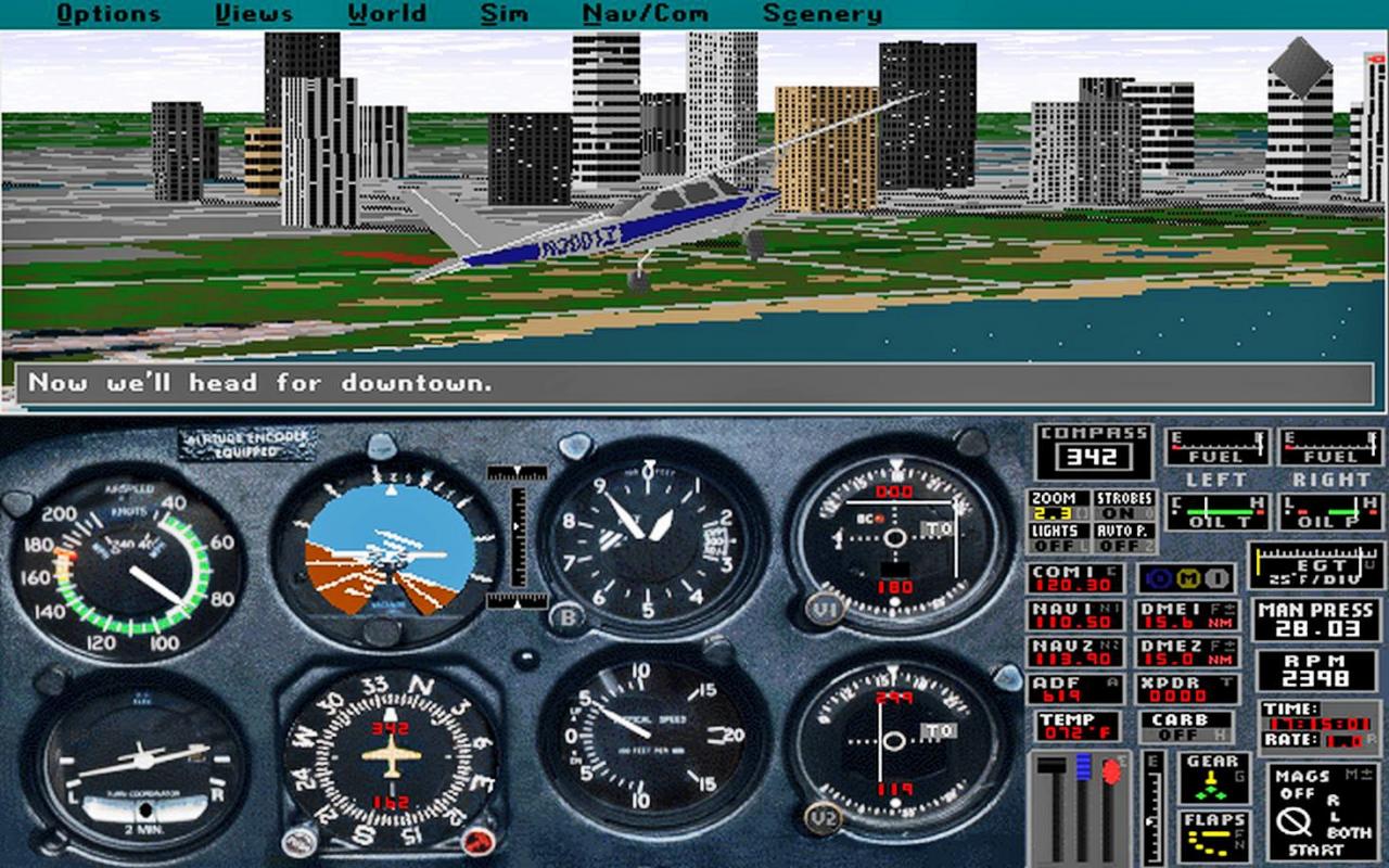 [01/02/2019] Microsoft Flight Simulator 5.0 (1993) war optisch und technisch ein Meilenstein in Microsofts Flugsimulationsreihe.&nbsp;
