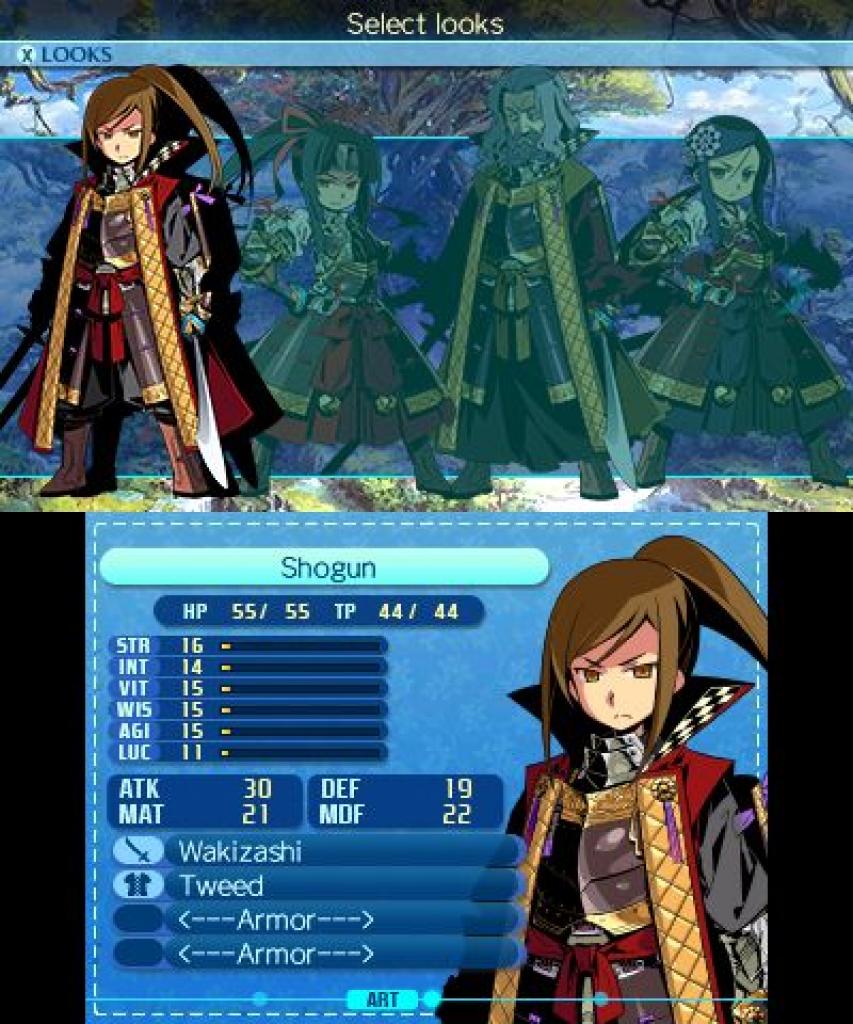 Etrian Odyssey Nexus Schadensklassen: Shogun