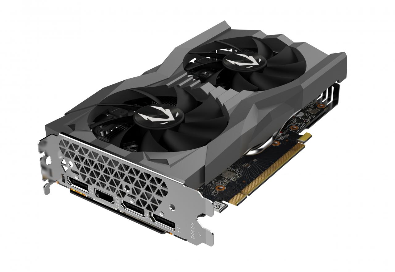 [24/02/2019] Eine Nvidia GeForce GTX 1660 Ti - hier von Zotac - benötigt nur etwa 120 Watt bei Last.
