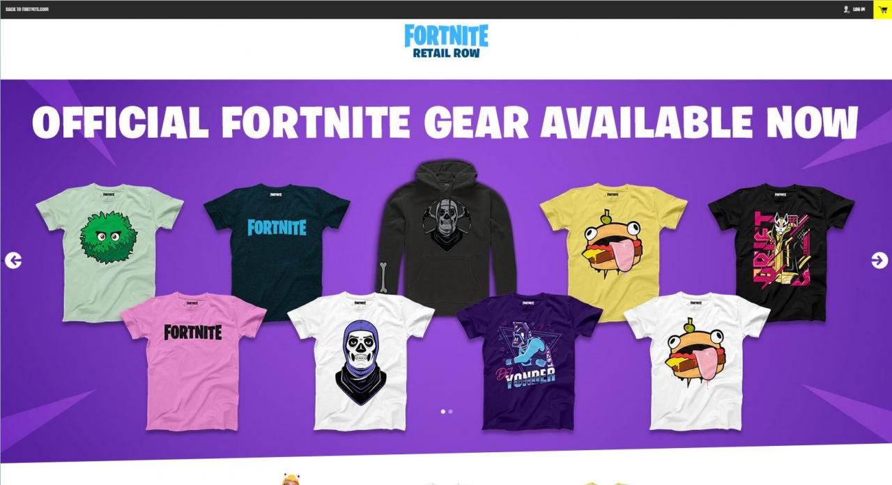 [15/02/2019] Der offzielle Fortnite-Merchandise-Shop