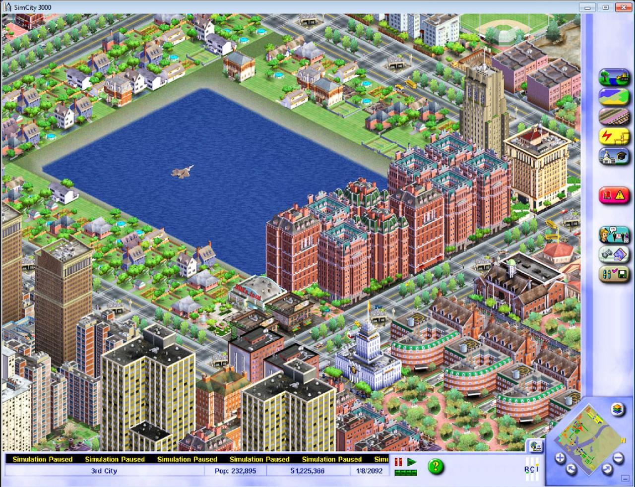 [21/02/2019] Sim City 3000 (1999) sollte ursprünglich als 3D-Aufbauspiel erscheinen. Nachdem erste Vorschaubilder 1997 auf extrem negatives Feedback stießen, ruderte Maxis jedoch zurück.&nbsp; (1)