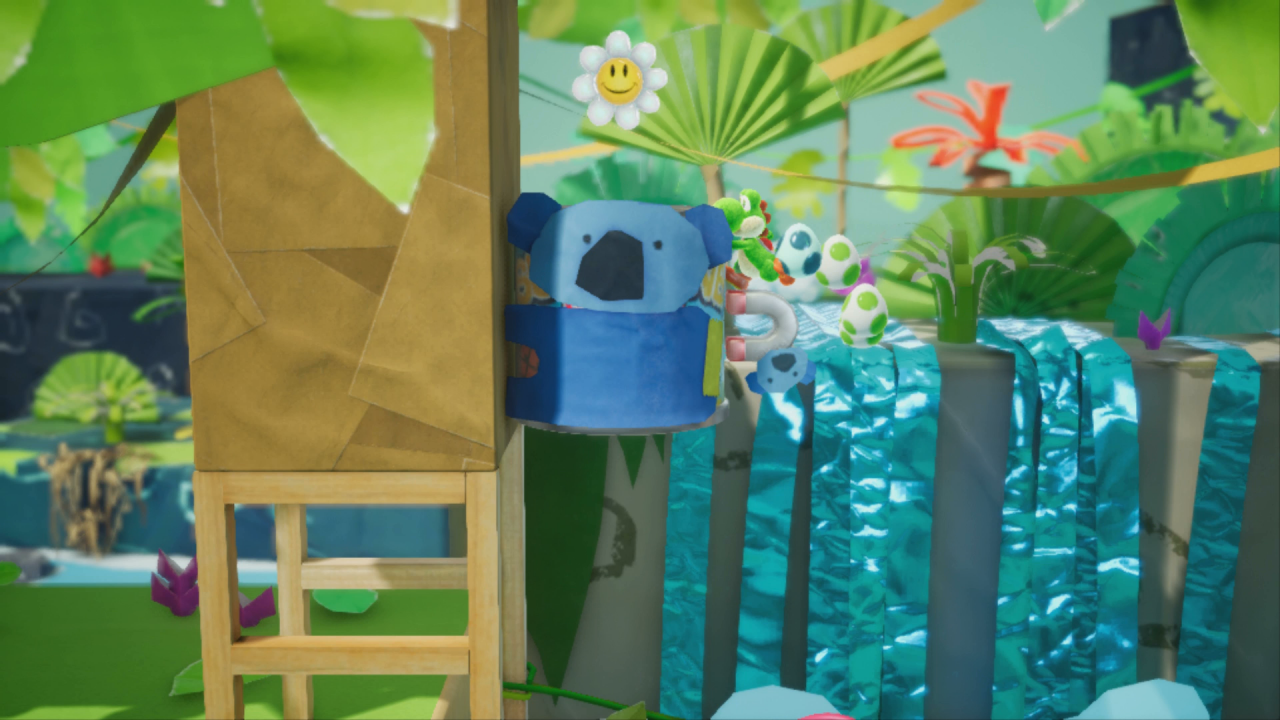 [28/03/2019] Yoshi's Crafted World: Welt 12 - Level 1: Tierreich-Erkundung: Die vierte Blume findet ihr kurz nach dem zweiten Checkpoint.