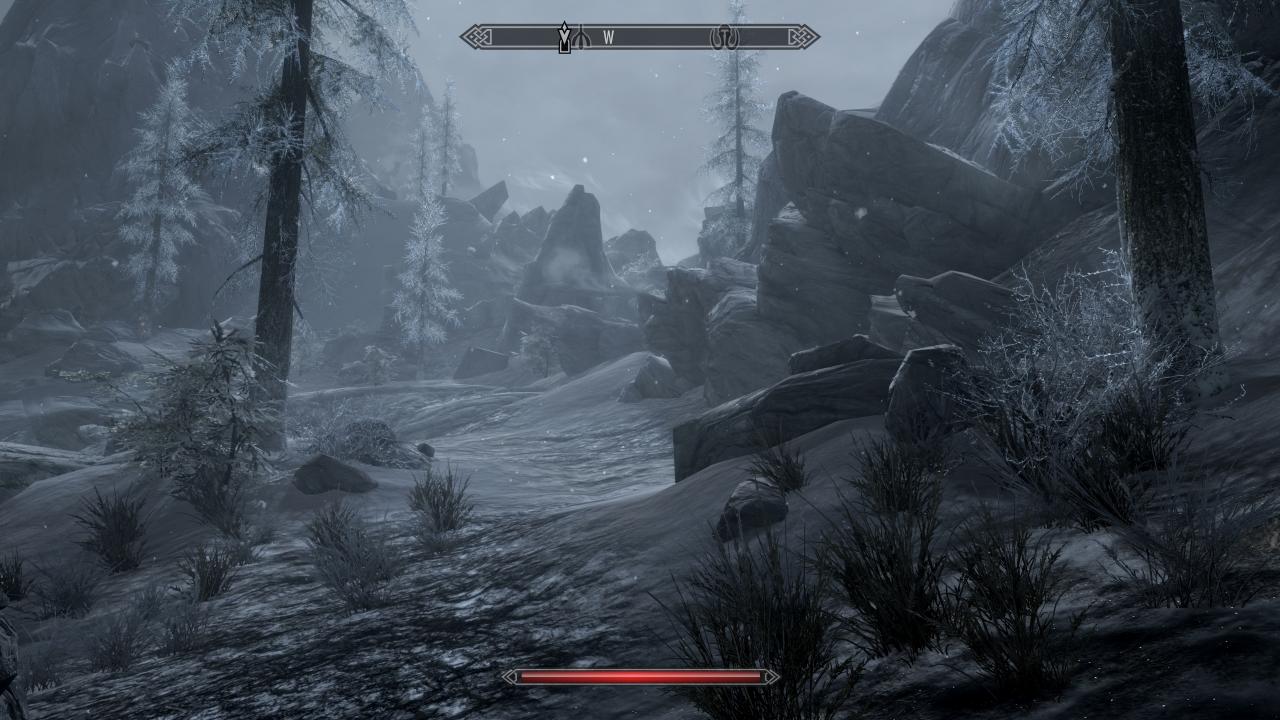 [29/03/2019] Dank der grafisch aufgebohrten Special Edition sehen die verschneiten Berge in Skyrim auch nach über acht Jahren immer noch grandios aus.