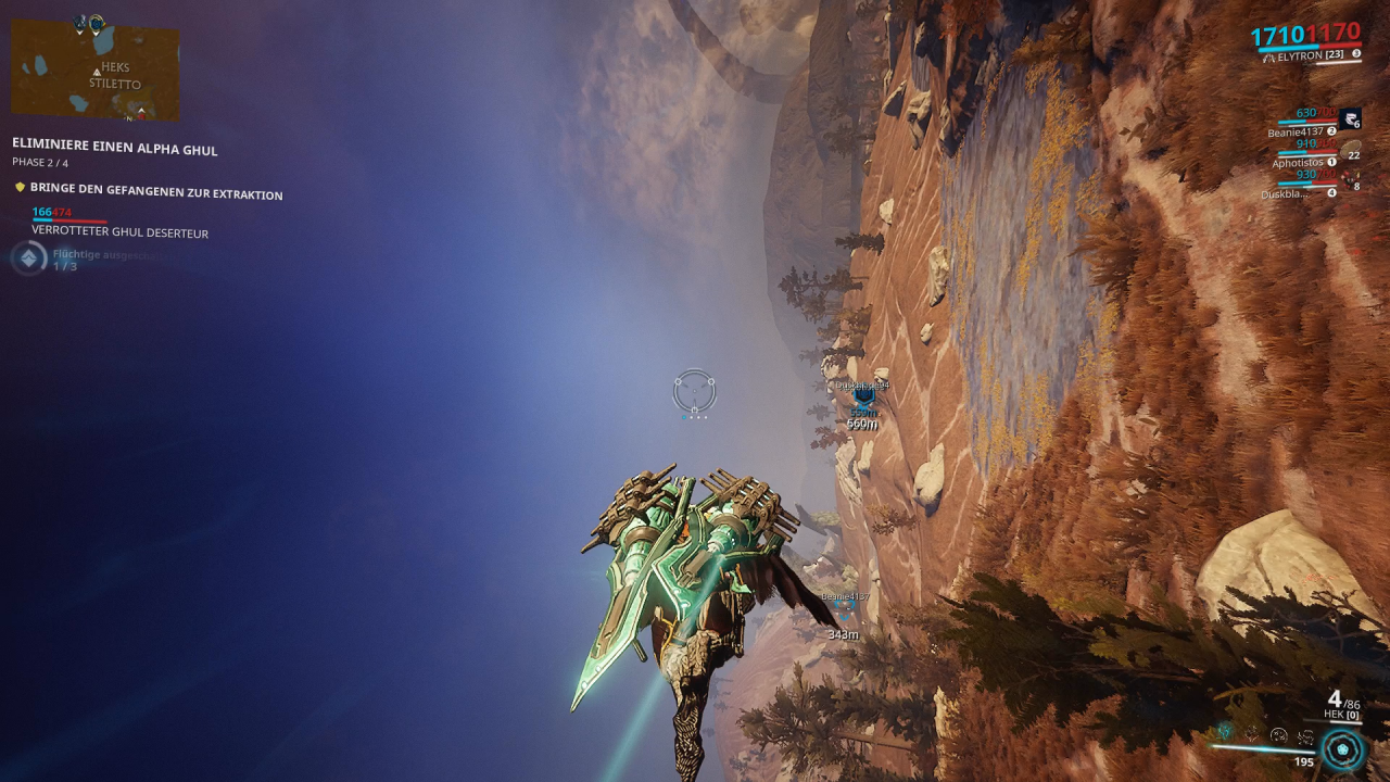 [04/03/2019] Mit dem Archwing in einem Affenzahn über die Plains of Eidolon zu fliegen wird nie langweilig.