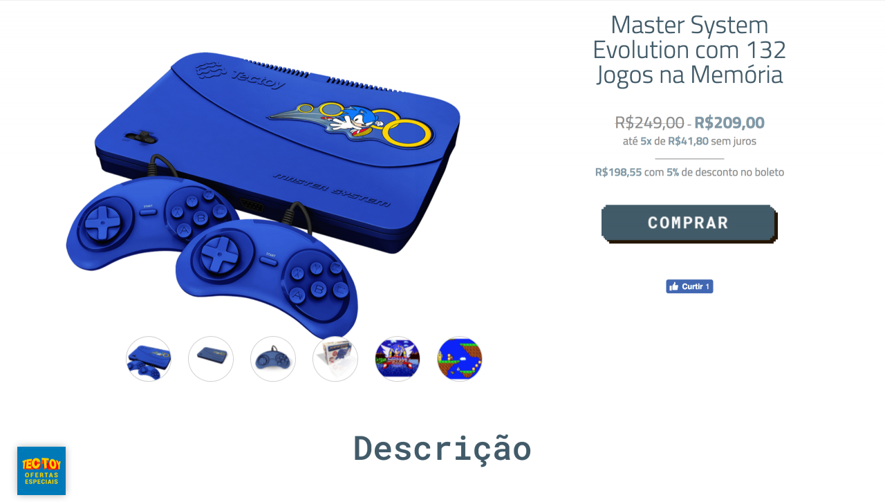 [25/04/2019] Dank des Engagements des Spielwaren- und Elektronikherstellers Tectoy ist das Master System in Brasilien noch heute erhältlich. Das Master System Evolution mit coolem Sonic-Aufdruck etwa enthält 132 vorinstallierte Spiele und kostet aktuell 209 Real, umgerechnet ca. 47 Euro.