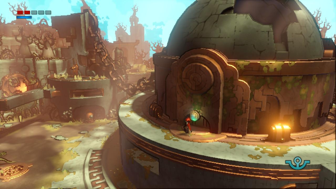 [11/04/2019] Im mobilen Modus pixelt die Switch-Umsetzung stark auf, dadurch gehen viele Details der schönen Spielwelt verloren.