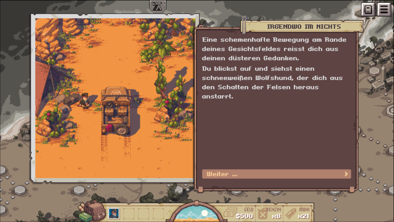 [15/04/2019] Die Dialoge im Spiel sind nett gestaltet. Der Retro-Stil mit leicht animierten Sequenzen sorgen für Charme.