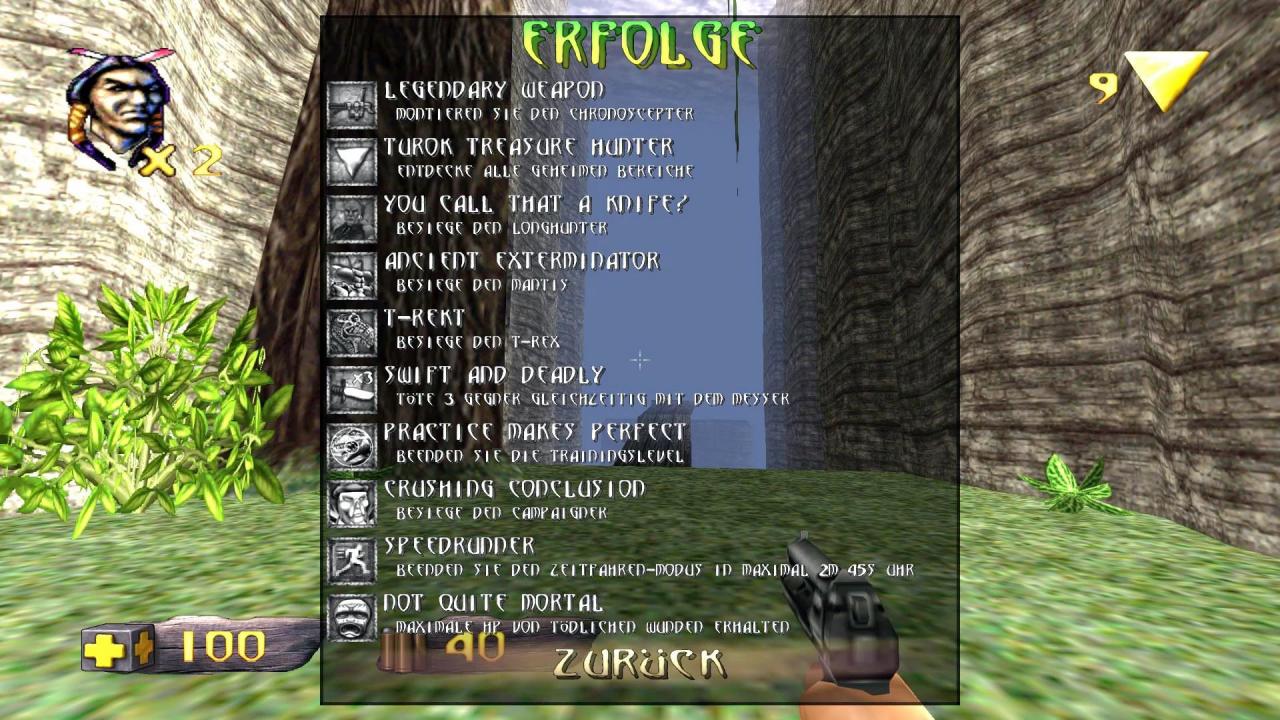[08/04/2019] Neben der hervorragenden Steuerung mit endlich zwei Analogsticks und vielen weiteren kleinen Neuerungen gibt es jetzt auch freischaltbare Erfolge. Spielerisch ist Turok jedoch im Vergleich zu modernen Shootern hoffnungslos veraltet.