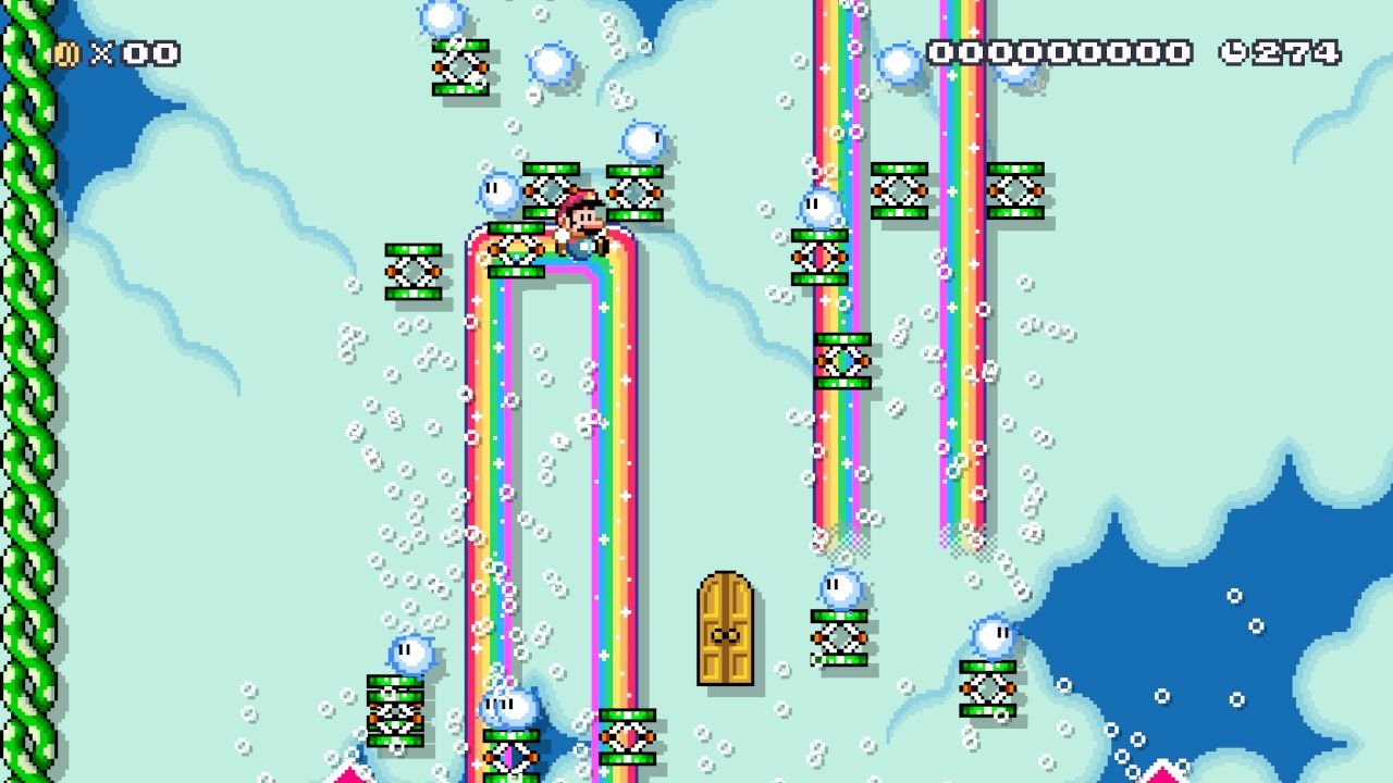 [28/05/2019] Die Grafikstile wie Super Mario World (hier zu sehen), Mario Bros. 3 oder New Super Mario Bros. lassen sich frei kombinieren. Nur Super Mario 3D Land steht für sich allein.