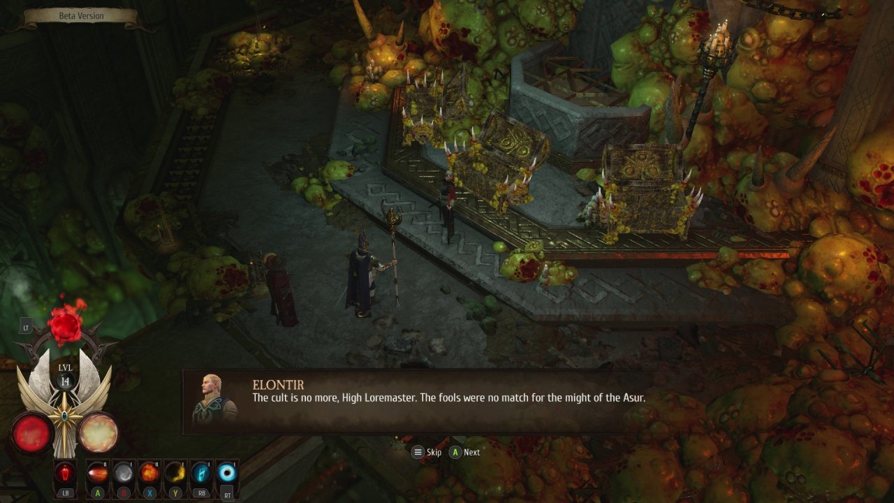 [14/06/2019] Die fade Story wird in langweiligen Dialogen erzählt. Von den wenigen Figuren bleibt keine im Gedächtnis. (Bild aus der Beta)&nbsp;