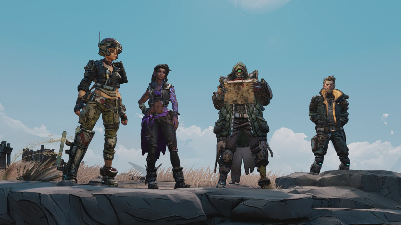Borderlands 3: Die vier neuen Kammerjäger: Moze, Amara, FL4K und Zane.
