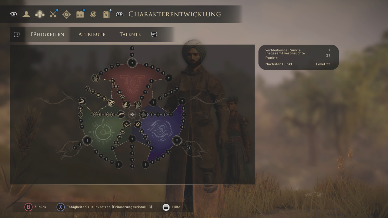 [19/09/2019] Es gibt zwar eine individuelle Skill-Anpassung, spannende Talente aber leider nicht. Greedfall spielt sich die ganze Spielzeit über gleich.