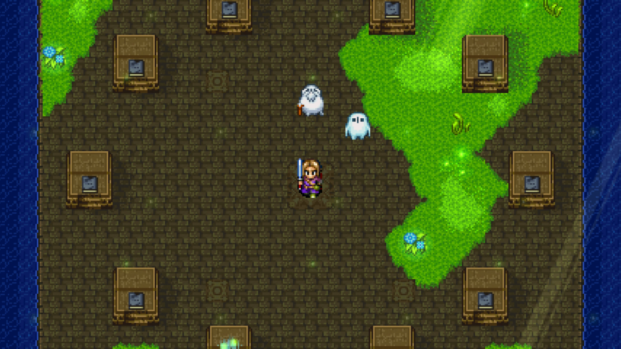 [24/09/2019] Hier im Dorf Ticklingen befinden sich die Portale, durch die wir reisen und anschließend diverse Abschnitte aus alten Dragon-Quest-Teile nachspielen können.