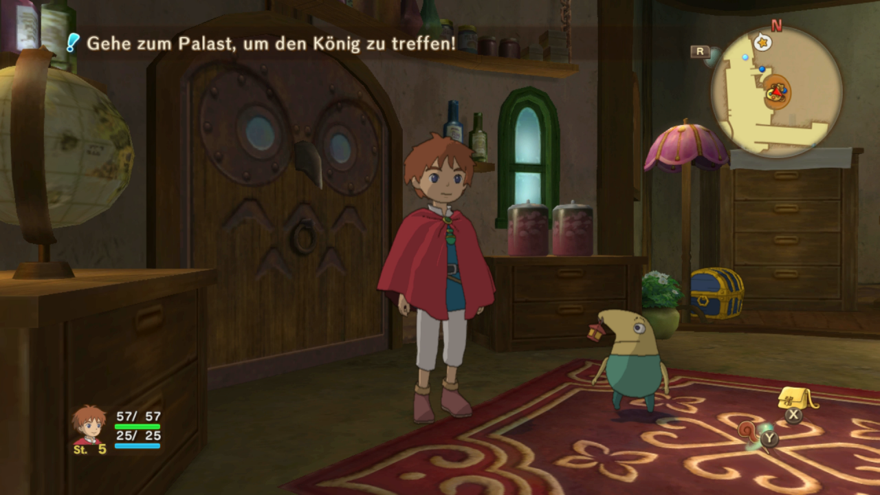[25/09/2019] Mit der neuen Kleidung fallen wir in der magischen Welt von Ni no Kuni schon wesentlich weniger auf.
