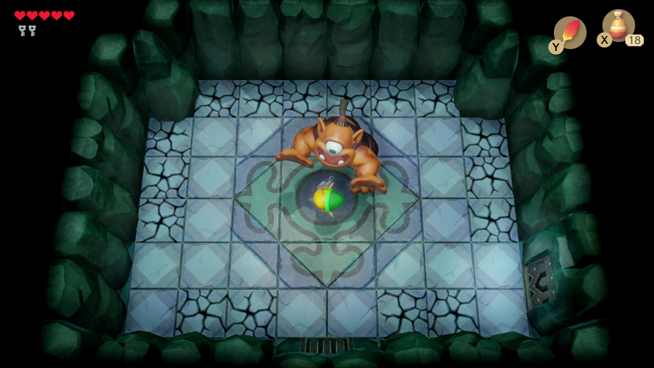 [19/09/2019] Link's Awakening etablierte die für lange Zeit vorherrschende Regel, dass in jedem Dungeon neben dem Haupt-Endgegner auch noch ein Nebenboss auf uns wartet.