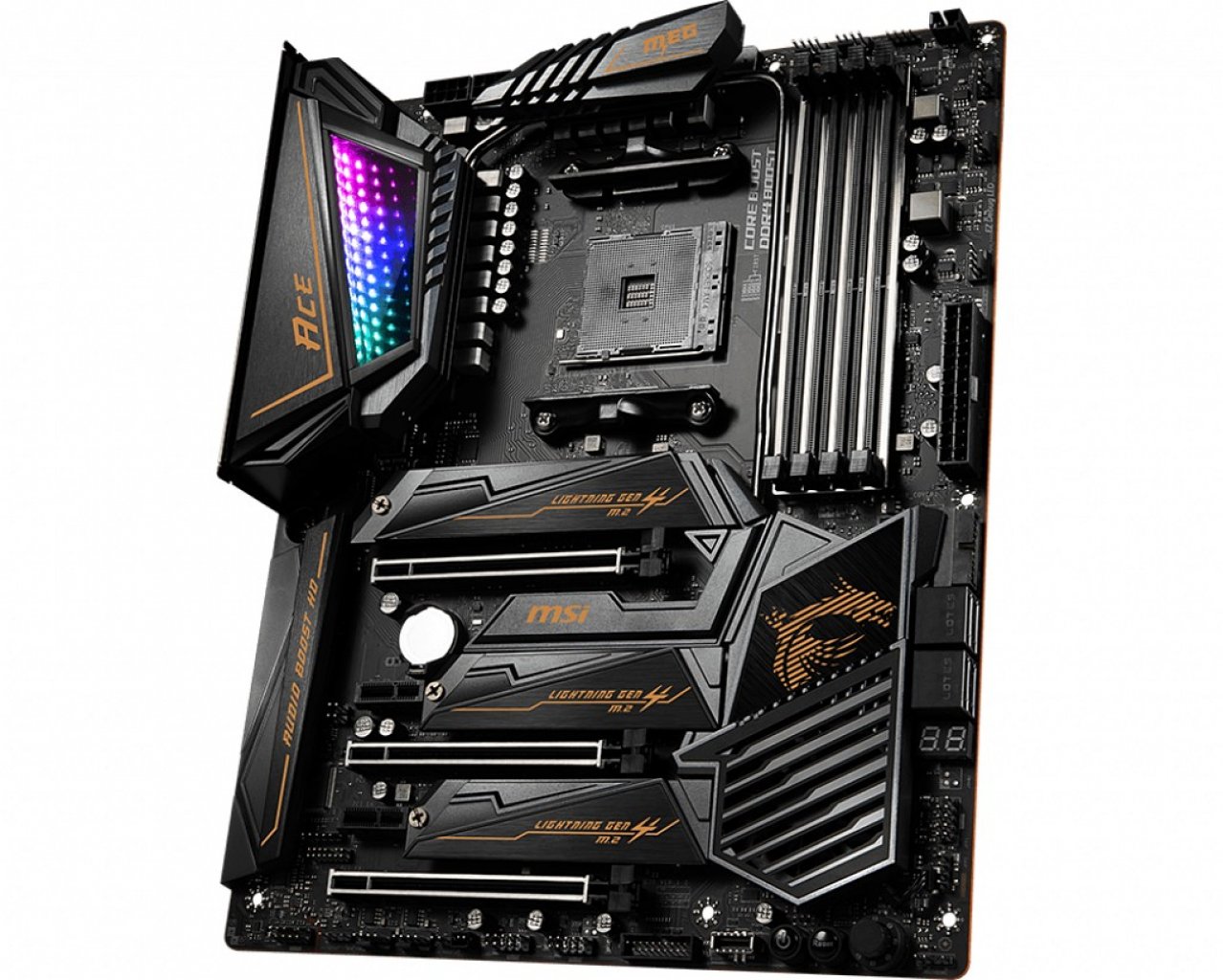 [01/10/2019] Definitiv fit für alle Ryzen 3000er-CPUs ist ein Mainboard mit X570-Chipsatz, hier ein MSI X570 Ace.