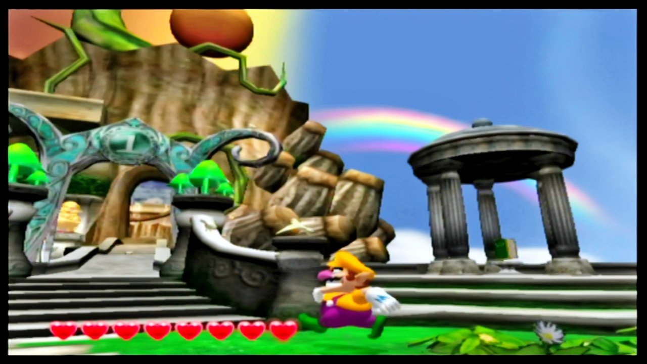[10/10/2019] Die frei begehbare Oberwelt ist winzig und bietet nichts zu entdecken, ist aber sehr hübsch gestaltet. Generell ist Wario World aber ein kleines und kurzes Spiel.