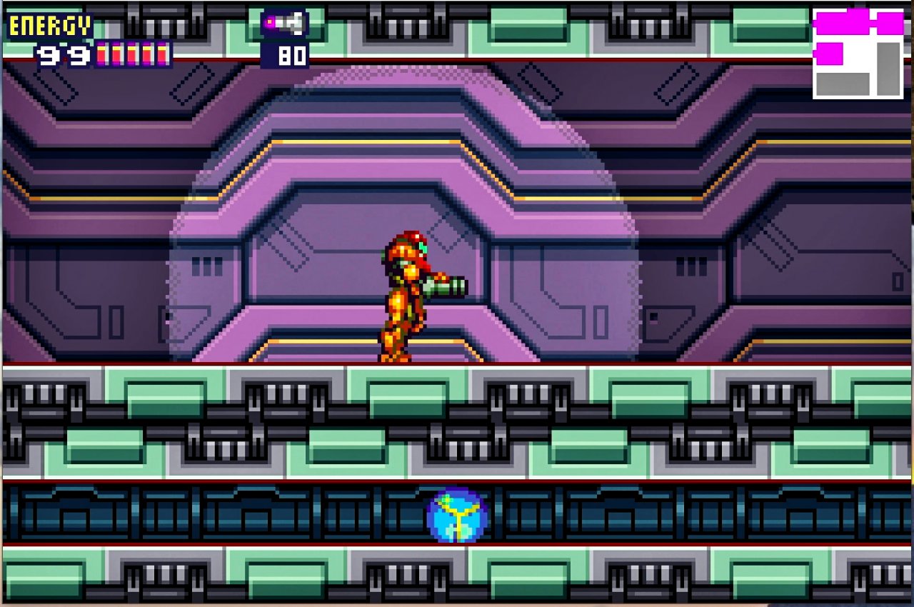 [18/11/2019] Die Abschnitte, in denen wir uns vor der übermächtigen SA-X verstecken müssen, gehören mit zu den intensivsten, welche die Metroid-Serie vorzuweisen hat.