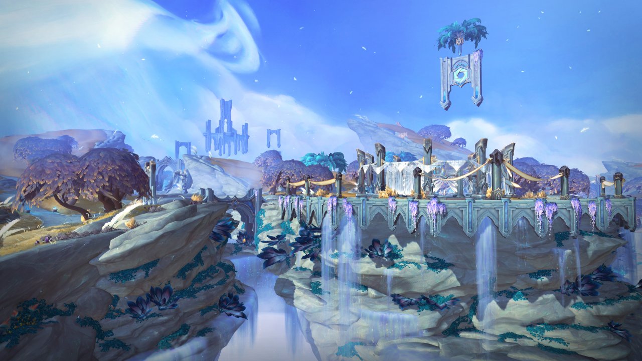 [01/11/2019] Das freundliche Bastion passt so gar nicht zum düsteren Add-on-Titel Shadowlands. Hier wohnen die edlen, engelsgleichen Kyrians – und wir fühlten uns an Sanctuario aus Diablo erinnert.&nbsp;
