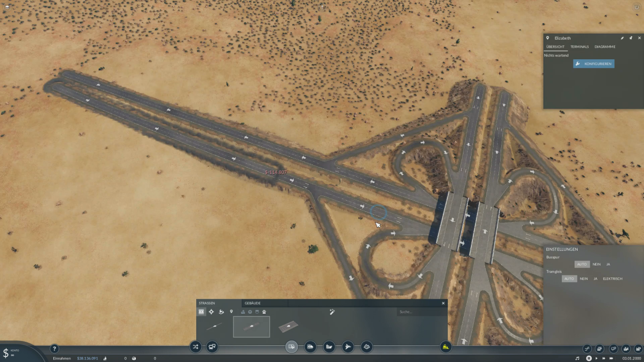 [10/12/2019] Beim Straßenbau geben die Entwickler dem Spieler mehr Möglichkeiten an die Hand. So lassen sich jetzt auch Autobahnen inklusive großer Kreuze errichten.