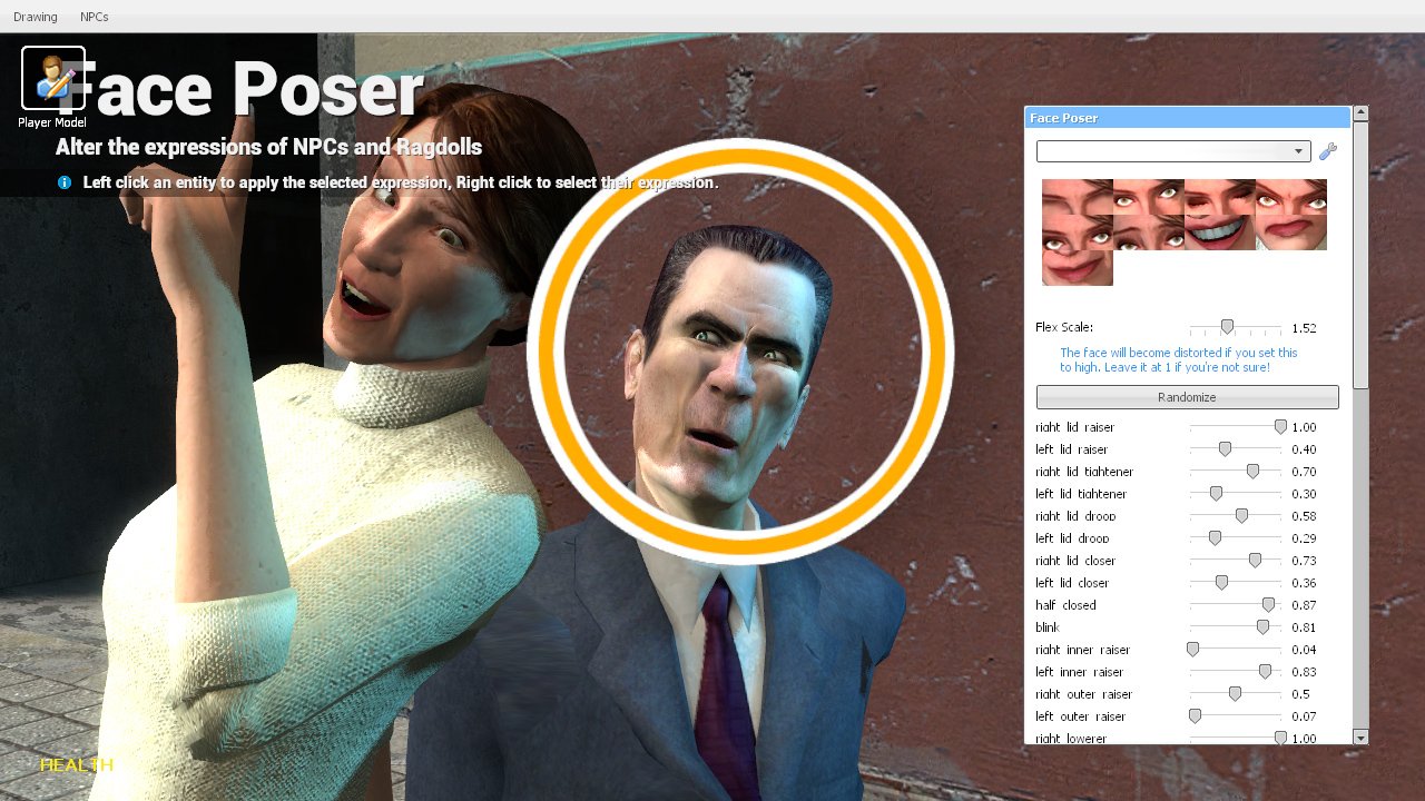 [19/12/2019] Lange Zeit gehörten die Funktionen zum Verziehen der Gesichtszüge zu den beliebtesten Features in GMod. Dadurch konnten Spieler nämlich teils absurd komische Fratzen erstellen.