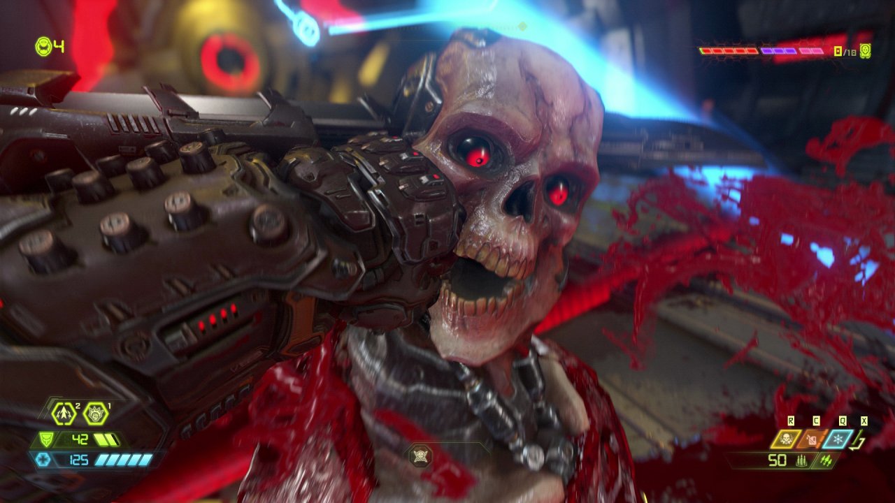 [21/01/2020] Die Armklinge kommt in Doom Eternal nur bei Finisher-Sequenzen zum Einsatz. In einem Metroidvania könnte sie auch zum Erkunden und in Puzzles nützlich sein.