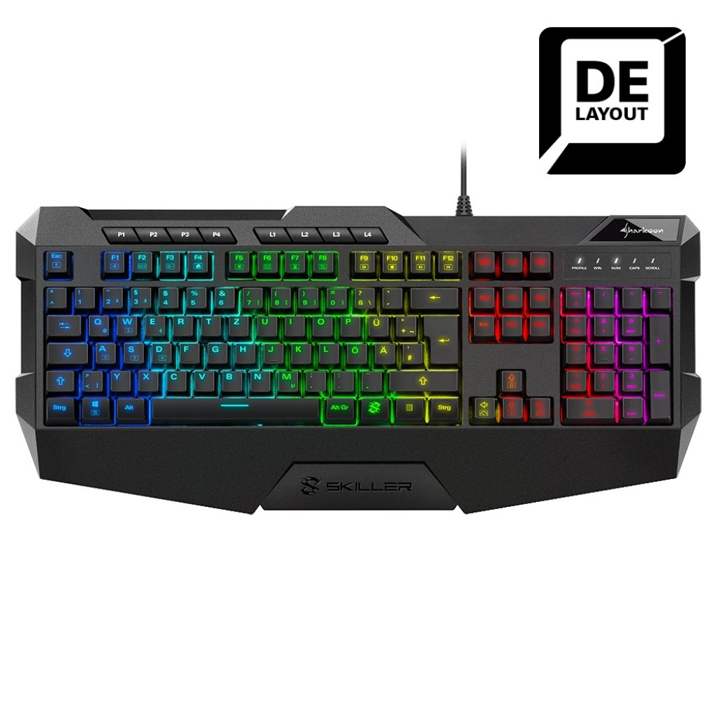 [03/01/2020] Sharkoon Skiller SGK4: Durch Rubberdome-Technik ist sie trotz RGB-Beleuchtung ab 30 Euro zu haben.