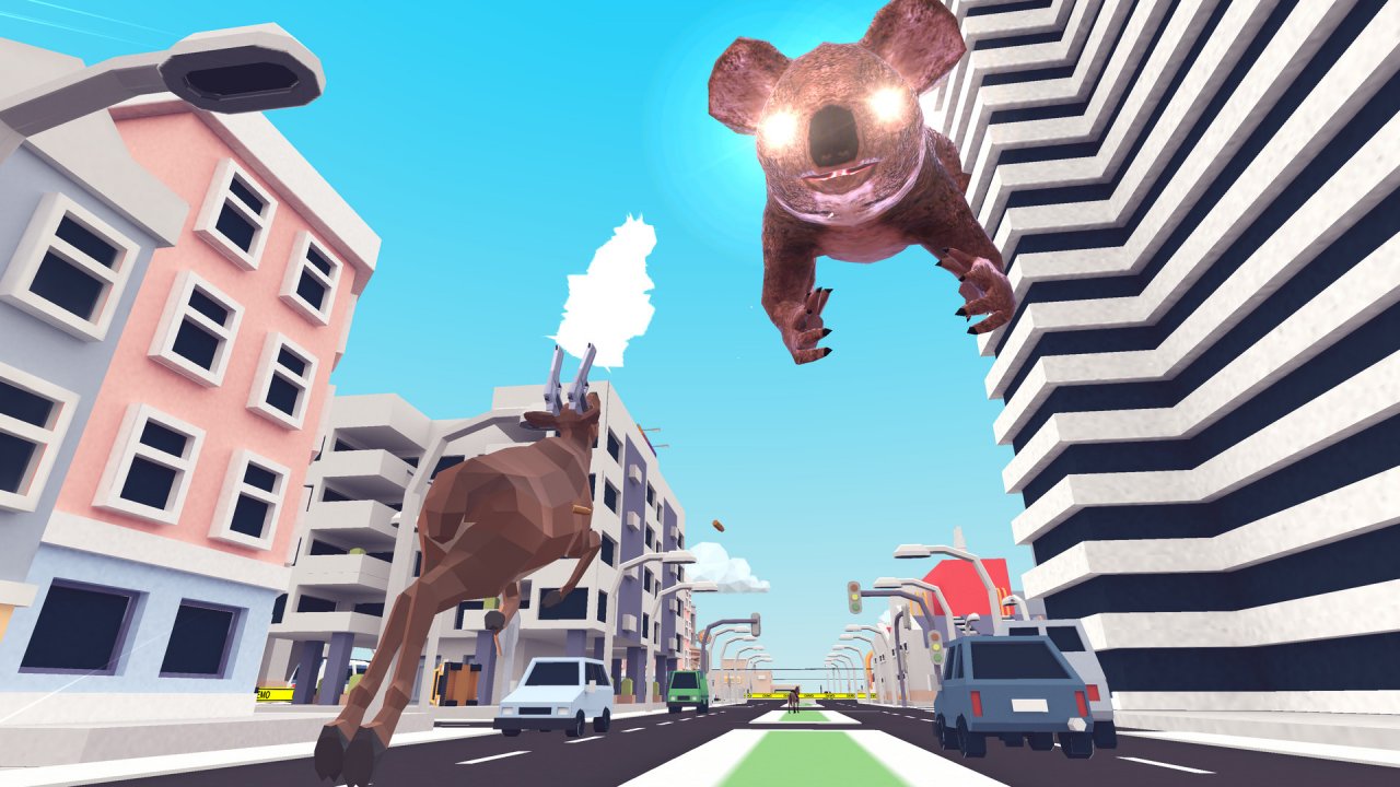 Der DEEEER Simulator ist eine vollkommen verrückte Alternative zum Goat Simulator - mit Hirsch statt Ziegenbock.