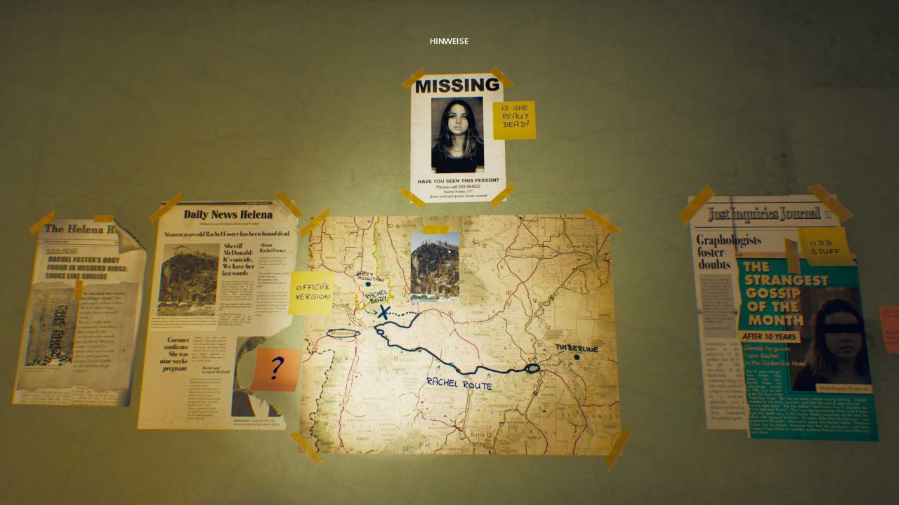 [14/02/2020] Heldin Nicole versucht das Mysterium um Rachels Tod anhand von Hinweisen aufzuklären.
