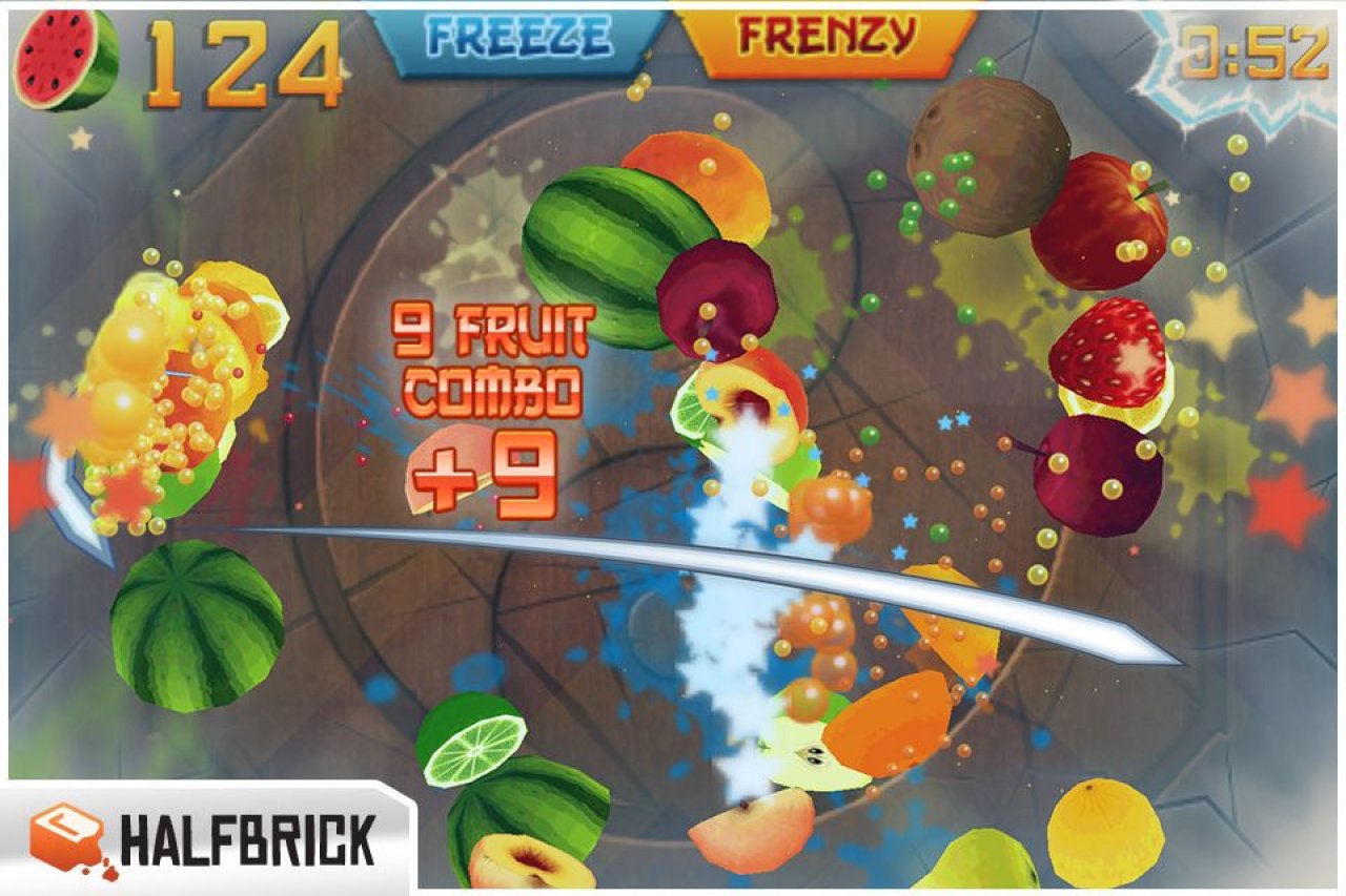 [14/02/2020] Mit Säbeln im Akkord Früchte zerteilen: Das ebenso simple wie unterhaltsame Spielprinzip von Fruit Ninja bescherte den Halfbrick Studios aus Brisbane über eine Milliarde Downloads. Mittlerweile gibt es sogar eine Arcade- und eine VR-Fassung.