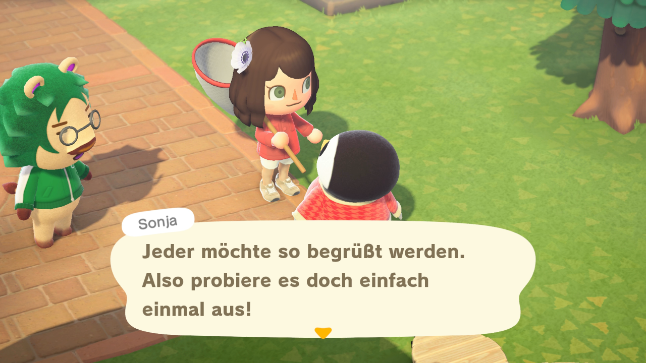 Die NPC-Bewohner schließen euch immer mehr ins Herz, wenn ihr mit ihnen sprecht.