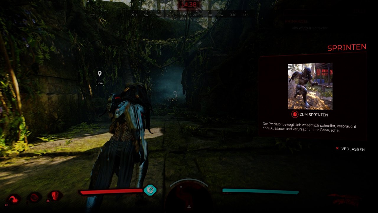 Um die Predator-Steuerung zu verinnerlichen, braucht es einige Zeit. Zum Glück bietet das Spiel ein Tutorial, das euch mit den Grundlagen vertraut macht.