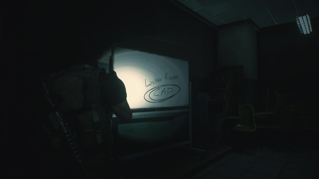 [06/04/2020] Den Code für den Spind im Duschraum findet ihr wie in Resident Evil 2 auch nach dem Besprechungsraum an einer Tafel.