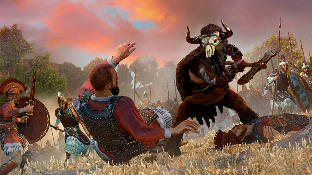 [04/06/2020] Neben Zentauren und dem Minotaurus bestätigte Creative Assembly auch weitere mythische Einheiten: den Zyklopen und den Riesen.