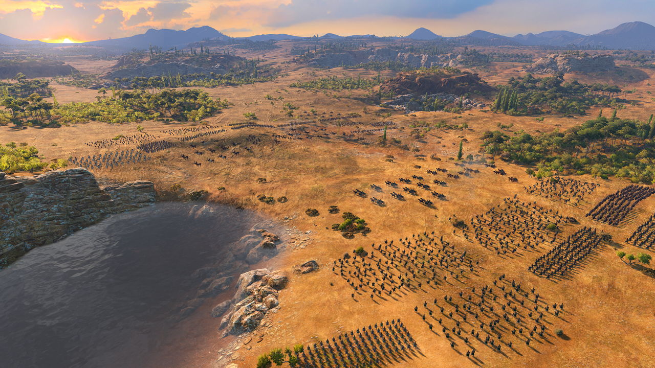 [04/06/2020] A Total War Saga: Troy wartet mit drei neuen Bodentypen auf: Sand, Matsch und hohem Gras. Gerade schwere Einheiten haben ein Problem mit Schlamm und verlieren dadurch viel von ihrer Wucht. (1)