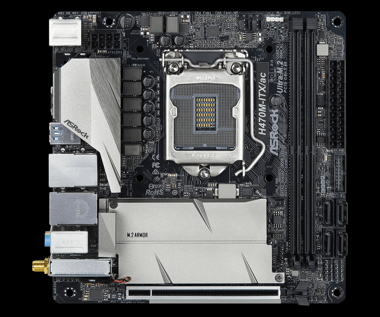 [17/07/2020] Mini-ITX-Mainboards wie das ASRock H470M ITX/AC lohnen sich nur für sehr kleine PCs.