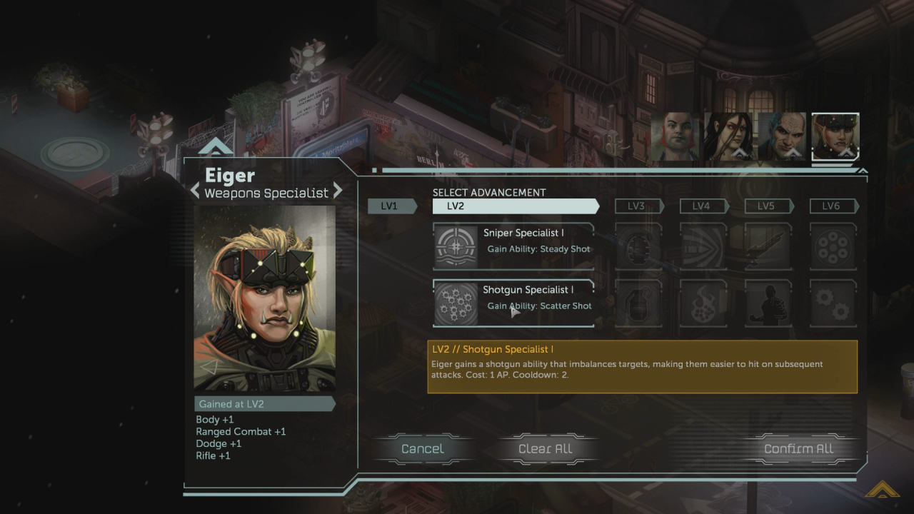 [29/07/2020] In Dragonfall und Hong Kong leveln auch unsere treuen Begleiter mit, für die wir im Diablo-Stil bei jedem Aufstieg einen Skill aussuchen können.
