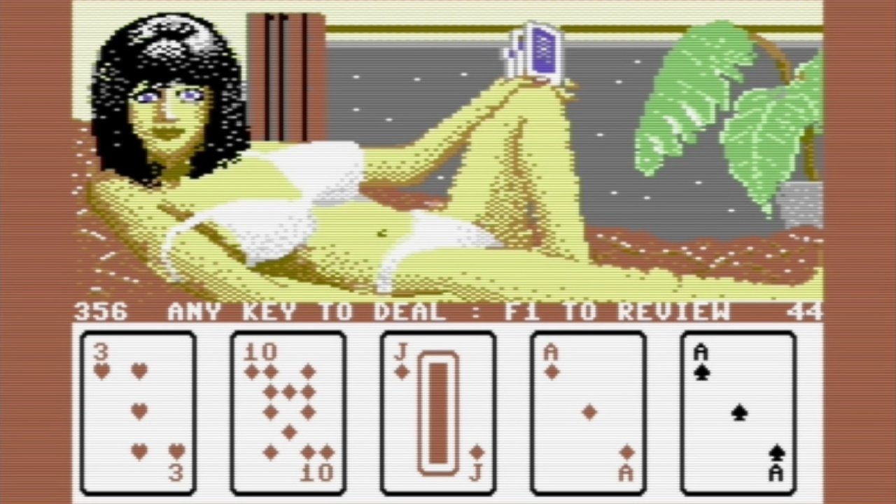 [16/07/2020] Strip Poker 2 aus dem Jahr 1985: Vielleicht hat sich Matt Groening davon inspirieren lassen. Die Dame hier wird im Spiel sogar Lisa genannt. (Bild: C64)