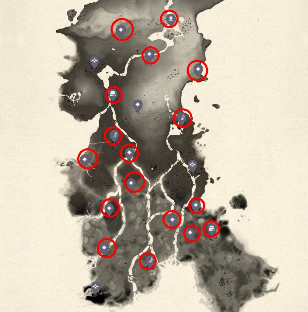 [04/08/2020] Alle 17 Mongolen-Außenposten des zweiten Inselteils Toyotama.
