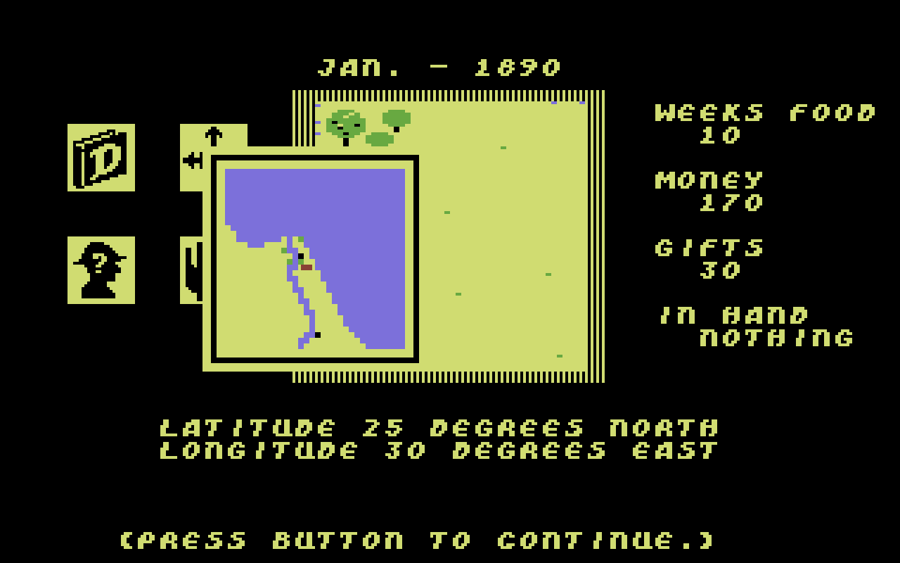 [25/08/2020] Das 1985 veröffentlichte C64-Spiel Heart of Africa gilt als inoffizieller Nachfolger von The Seven Cities of Gold. Beide Titel bringen mit einem Inventar- und Charaktersystem bereits Elemente des Survival-Genres mit. &nbsp;