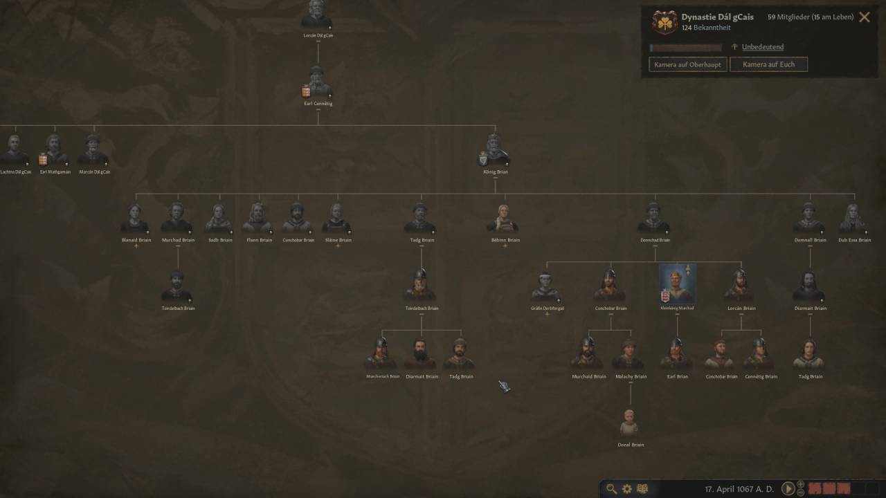 [02/09/2020] In Crusader Kings geht es nicht um Nationen, es geht um Dynastien. Regelmäßig für einen Erben eurer Titel zu sorgen, gehört damit zu den wichtigsten Aufgaben.