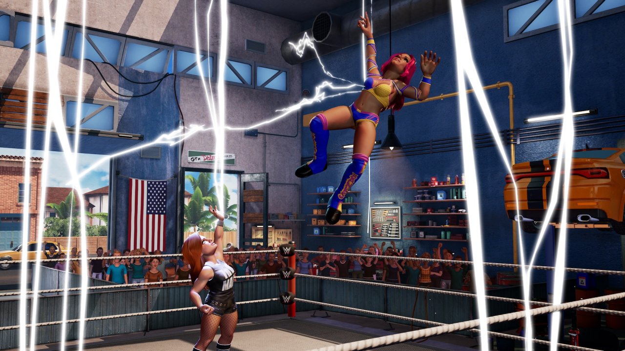 [11/09/2020] Dank der Special Moves fungiert Becky Lynch hier als Gewitterhexe.