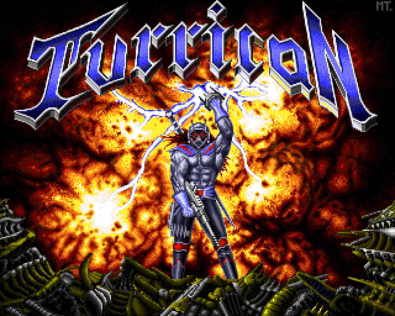 [25/09/2020] Bereit für den Kampf! Das Titelbild des ersten Turricans erinnert stark an die Cover der Metal-Band Manowar. &nbsp;