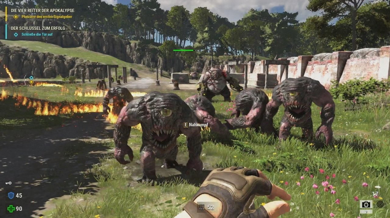 [02/10/2020] Viele Aliens aus alten Serious-Sam-Spielen schafften es natürlich auch in Teil 4. Hier sehen wir eine Horde Gnaars auf uns zurennen.