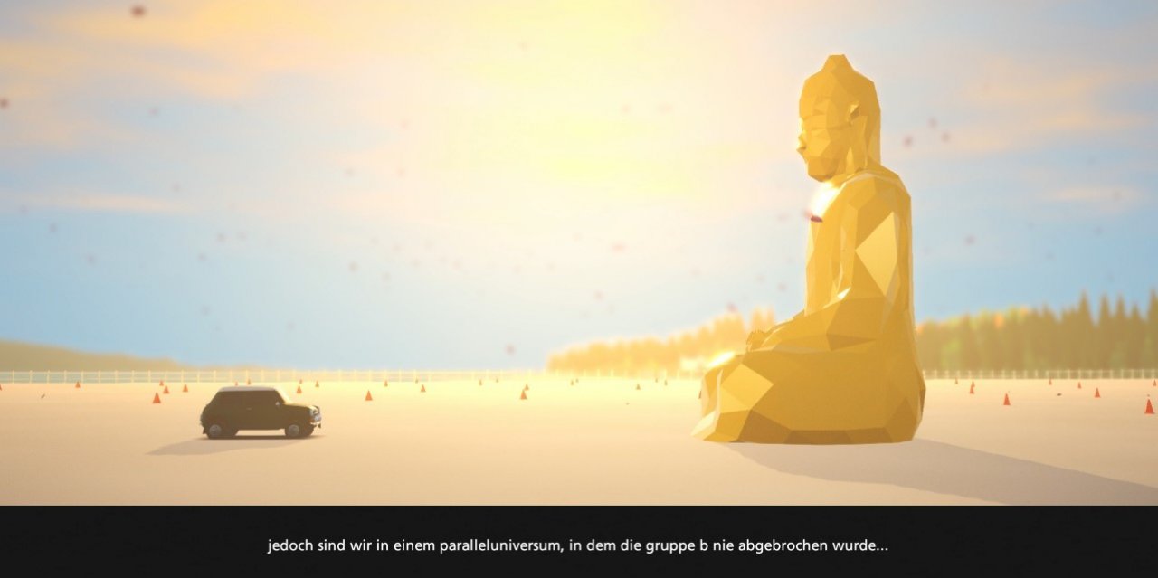 [22/10/2020] Was soll das? Die Story wird uns durch eine meditierende Buddha-Figur erläutert.